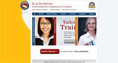 Desktop Screenshot of k12teachertraining.com