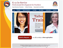 Tablet Screenshot of k12teachertraining.com